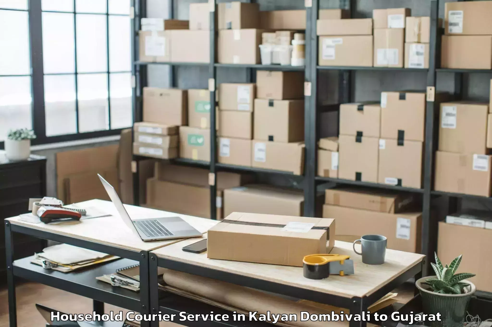 Trusted Kalyan Dombivali to Chhota Udaipur Household Courier